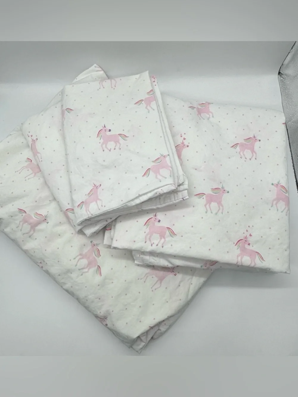 Pottery Barn Kids Rainbow Unicorn Sheets